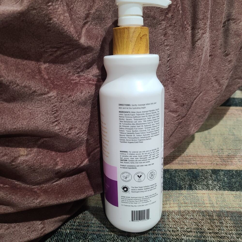 Raw Sugar Cold Pressed Pineapple + Maqui Berry + Coconut Lotion 18 fl oz - Picture 2 of 2